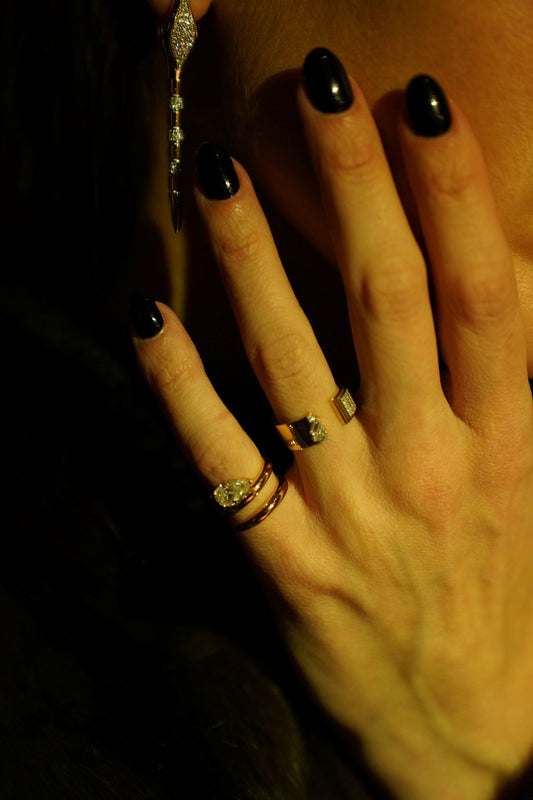 Snake Shape Pinky Ring